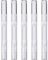 TEEROVA 3 ml Transparent Twist Pens Empty Nail Oil Pen with Brush Tip, Cosmetic Lip Gloss Container Applicators Eyelash Growth Liquid Tube - 5 Pack