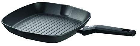 Rohe Germany Grillpfanne Henry aus Aluminium in der Farbe Schwarz, Maße: 28cm x 28cm, 215291-28