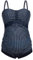 Herzmutter Tankini de Grossesse - Maillot de Bain de Maternité - Tankini de Maternité - Maillot de Bain pour Femmes Enceintes - Protection UV - 2 Pièces - 7000 (XXL, Bleu-Points)
