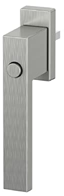 Fenstergriff Fensterolive Rasterolive Kindersicherung Druckknopf Modell Hanna verschiedene Farben (Edelstahl eloxiert)