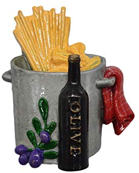 Wedare Magnet Souvenir Italien 3D Spaghetti Olive Kühlschrankmagnet Harz Reise Souvenirs, handgemachte Home & Küche Dekoration Italien Kühlschrankmagnet Sammlung Geschenk