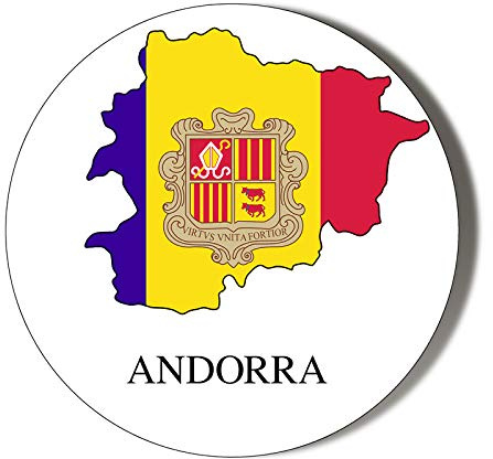 Andorra Mapped OWN Language 58mm Magnetic Bottle Openers