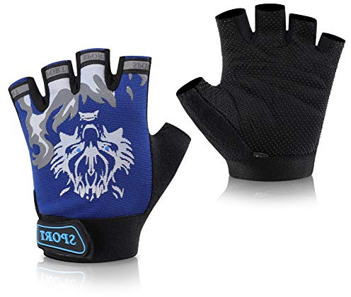 Accmor Kids Fishing Gloves, Kids Sport Cycling Gloves for Cycling Camping Fishing Outdoor Sports
