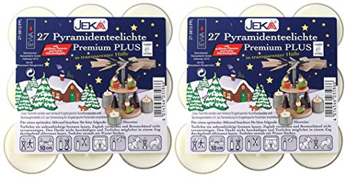 JEKA Teelicht, 27er in transparenter Hülle, Ø 39mm H 17mm (2)