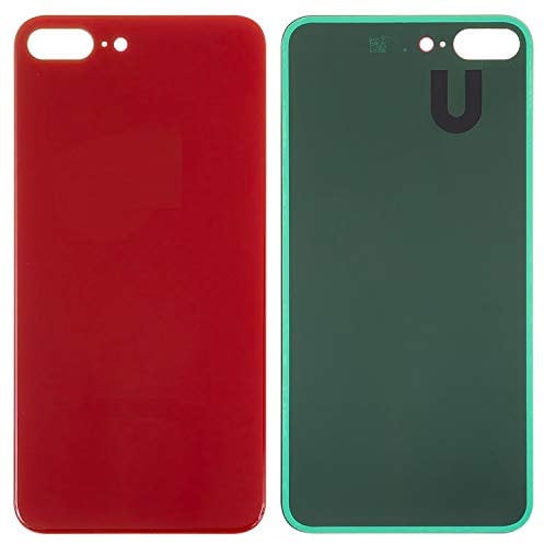 Housing Back Cover Battery Cover Replacement Repair Parts compatible with iPhone 8 Plus, (red, need to remove the camera glass, small hole)