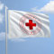 Bandera Cruz Roja Conv.Ginevra 100 x 150 cm de poliéster náutico 115 g/m² con doble pliegue perimetral, cuerda y revestimiento.Apto tanto para interior/exterior. Fabricado en Italia.