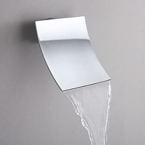 20X16CM/12x9CM Luxus 304 Edelstahl Wasserfall Dusche Großer Regen Duschkopf Wandmontage Steckdose Regendusche, 12x9cm2