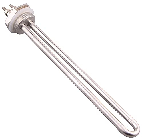 DERNORD 12V 200W 1 Zoll BSP Tauch-Wasser-Heizelement DN25 Edelstahl Gewinde-Tauchwasser-Heizkörper U-Typ