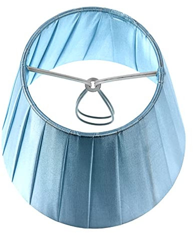 SOLUSTRE Stoff Lampenschirm Blau Tischlampe Lampenschirm Landhausstil Pendelleuchte Deckenleuchte Wandleuchte Stehlampe Schutzhülle Schlafzimmer Wohnzimmer Zuhause Hotel Dekoration