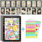 16 Stück Klebepunkt Bastelset Kinder Punkt Aufkleber Kunst Papier, Mosaik Klebebilder Kunsthandwerk Bilder Klebepunkte, Dotty Sticker Scrapbooking Kreative Basteln Sticker für Kinder