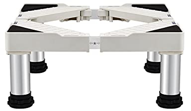 Kühlschrank Waschmaschine Sockel Höhe 15cm Anti-Scratch Untergestell Podeste & Rahmen für Trockner Verstellbare Länge 50-75cm Stand für Geschirrspüler