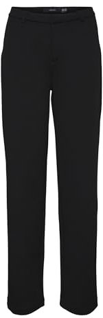 VERO MODA Vmzamira Mr Slim Pantalon Droit, Noir, S Haut Femme