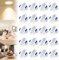 ACXIN Das neue 5W LED Deckenspot, LED Einbaustrahler Set 20 Stück Einbauspot Spotlight Aluminium Deckenstrahler für Bad Küche Möbel (Kaltweiß)