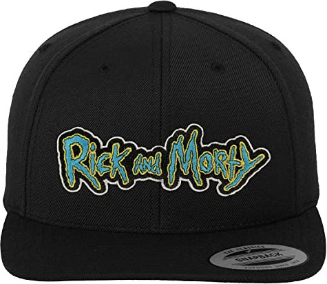 Rick and Morty Offizielles Lizenzprodukt Premium Snapback Cap (Schwarz), Einheitsgröße