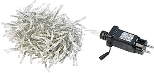 Lunartec Smarte WLAN-LED-Büschel-Lichterkette, 300 LEDs, App, 3 m, transparent