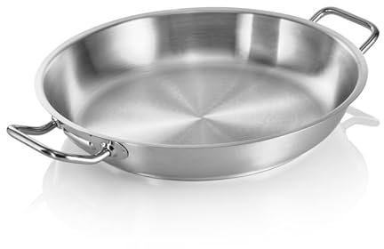 WAS Germany Poêle à frire Cookware 21, Ø 36 cm, en acier nickel-chrome 18/10