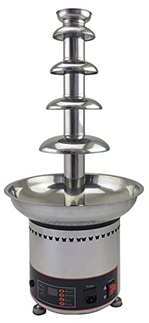 5 Tiers Chocolate Fountain Stainless Steel Chocolate Waterfall Machine Chocolate Melting Warming