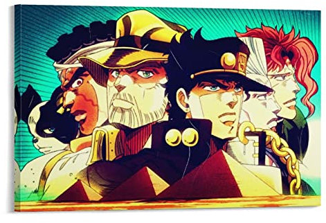 HIHIOI Anime JoJo's Bizarre Adventure 1 Poster, dekoratives Gemälde, Leinwand, Wandkunst, Wohnzimmer, Poster, Schlafzimmer, Gemälde, 30 x 45 cm