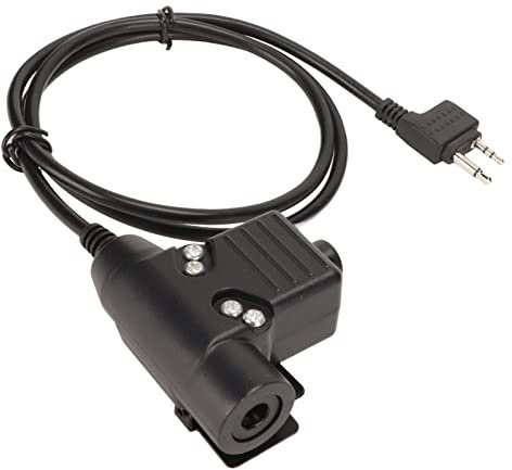 U94 PTT-Adapter Push-to-Talk-Taste Walkie-Talkie-Headset-Anschlusskabel für Alan, für Midland für Nautico, 2-polige Klinke, Zwei-Wege-2-poliges Walkie-Talkie-Radio