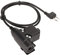 U94 Adattatore PTT Push to Talk Button Walkie Talkie Cuffie Connettore Cavo per Alan, per Midland per Nautico, 2 Pin Jack Two Way 2 Pin Walkie Talkie Radio