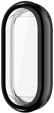 Cover Morbide Compatibile con Xiaomi Mi Band 8 TPU Custodia Schermo Protettiva Case(nero)