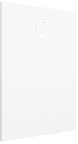 Piatto Doccia 70x110 cm Bianco Effetto Pietra Rettangolare in SMC Riducibile Samos