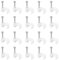 sourcing map Cable Clips, 100Pcs 6mm Nail in Cable Clips Circle Cable Clamps Cable Tacks Cord Clips Wire Holder for Cords Management