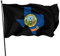Flagge Idaho-Staatsflaggen-Texas-Karte, Garten Fahnen Lichtbeständige Außenbanner Waschbar Fahne Für Draußen Aktivitäten Hof 90X150cm