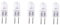 UGEFKMQ G6.35 Halogen Confezione Da 5 Gy6.35 Lampadina Alogena 24 V 50 W Dimmerabile Bianco Caldo Lampade Alogene A Lunga Durata Gy6.35 Per Effetti Di Luce E Proiettori,50 W