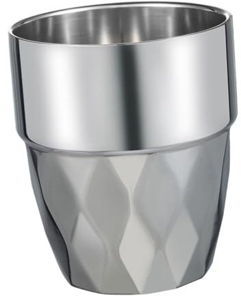BESTonZON 1stk Wasserbecher Kaffeetasse Aus Metall Doppelt Strapazierfähige Tasse Thermobecher Tasse Isolierter Reisebecher Campingbecher Aus Metall Edelstahl 304 Trend Bierkrug
