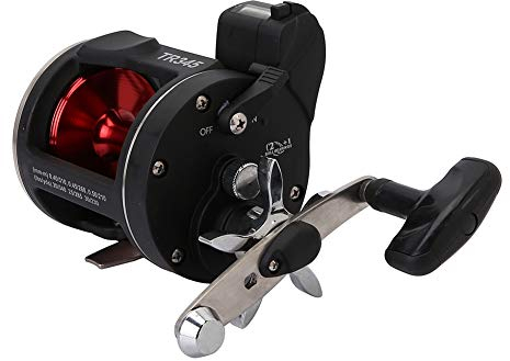 Mulinelli da Traina Dotati di Contatore di Filo Mulinelli da Pesca Offshore per Pesca a Traina in Acqua Salata Nera