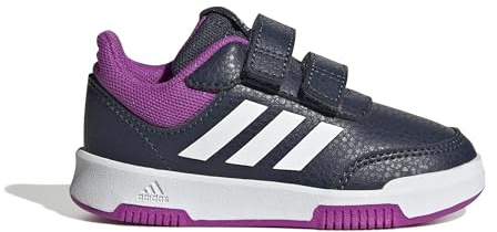 Adidas Unisex Baby Tensaur Hook and Loop Shoes, Shadow Navy/FTWR White/Flash pink, 23 EU