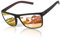 AUYAO Sonnenbrille Herren Modische Fliegerbrille UV400 Polarized Sunglasses Men Women Polarisiert Retro Pilotenbrille Klassische HD-Schützende Polarisierte Sonnenbrille Golf Outdoor (Schwarzer Rahmen)