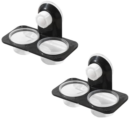 JVHLOV 2PCS Reptilien Futternapf, Saugnapf Futter- und Wasserschale | Anti-Flucht Futterschale für Eidechsen, Chamäleons, Geckos, Skorpione und Leguane