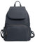 Woodland Leathers Women's Fashion Small Backpack, Womens Backpack With Anti Theft Zipper, Waterproof Faux Leather Back Pack Womens, 13 Tablet And Laptop Fashion Backpacks For Women (Navy 2)