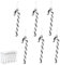 yayafunfun 6pcs Glitter Candy Cane Christmas Decoration for Xmas Tree Pendant Plastic Candy Cane for Christmas Ornaments (Black)