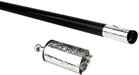 Bo Staff Metal Que aparece en el caña Trick Tricpic Trick Trick Varita Estirable Extendible Trick Props Pocket Staff Negro