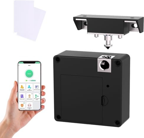 Blocco intelligente per cassetti,Serratura per Cassetti Senza Chiave,Serratura Biometrica Intelligente per Armadio,Serratura Elettronica RFID per armadio da Cucina,blocco Intelligente