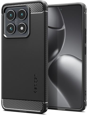 Spigen Cover Rugged Armor Compatibile con Xiaomi 14T - Nero Opaco