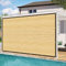 Red de sombreado para jardín, 3 x 3 m, red de sombra beige con ojales, 85% – 90% resistente a los rayos UV, para jardín, plantas, invernadero, granero, exterior