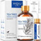 HIQILI 100ml Teebaumöl, 100% Reines Naturrein Tea Tree Oil für Diffusor, Pickel, Haut, Nagel, Inklusive Reiseflasche