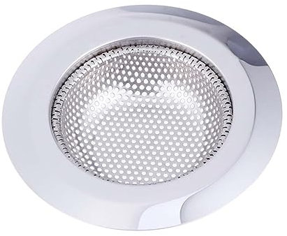 Gadpiparty Edelstahl Abflusssiebkorb Filter 11cm Rostfrei Oval Küchenfilter Verstopfungsschutz Spüle Ablaufsieb Küche