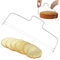 NHQZ Taglia Pan di Spagna Regolabile, Filo Taglia Torta a Strati, Archetto Taglia Torta Acciaio Inox, Cake Cutter, Tagliatorta a Fette per Casa, Pasticceria, Torta Taglierina Affettatrice, 1 Pezzi