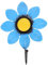 TOPPERFUN Crochet Mural De Fleur Décoratif Bleu Pour Manteaux Et Chapeaux Crochets Suspendre Muraux Facile à Installer Capacité De Charge Élevée Décoration Intérieure Élégante