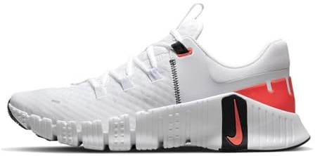 NIKE Free Metcon 5 Men's Trainers DV3949 (White/Bright Crimson/Black 100) UK 8 (EU 42.5)
