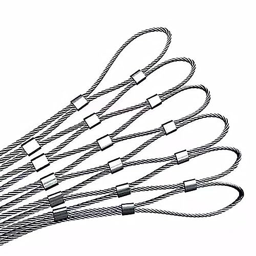 Rope Mesh,Trellis Netting for Climbing Plants, Metal Woven Net, Flexible Stainless Steel for Stairs Balcony Railings Garden Playground Protection(8cm Mesh)