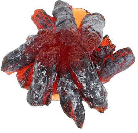 Zerodeko Simulierter Lagerfeuer Deko Miniatur Lagerfeuermodell Resin Feuerstelle Micro Landschaftsdeko Vielseitig für DIY Basteln Tischdekoration und Camping Events