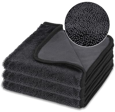 Ecopandy New Shiny Bath Wipes Cleaning Cloths,3pcs Shiny Bath Drying Towels | Shower Doors Drying Towels,18 * 12in Streak Free Glass Window Car Mirror Super Absorben Microfiber Cleaning Cloths