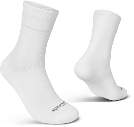 GripGrab EXPLR Gravel Socken Sommer Radsocken Coolmax MTB Fahrradsocken | Lang & Regular Cut, Cordura-Verstärkung für Haltbarkeit, atmungsaktive Coolmax EcoMade Fasern, elastische Fußgewölbestütze