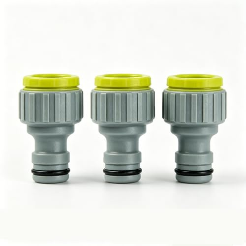 3 Stück Adapter Wasserhahn Gartenschlauch Anschluss,für Gardena Wasserhahn | 1/2 Zoll 3/4 Zoll Schlauchanschluss,2-In-1 Garten Schlauch Kupplung Hahnverbinder Wasserhahnanschluss Adapter Wasserschlauch